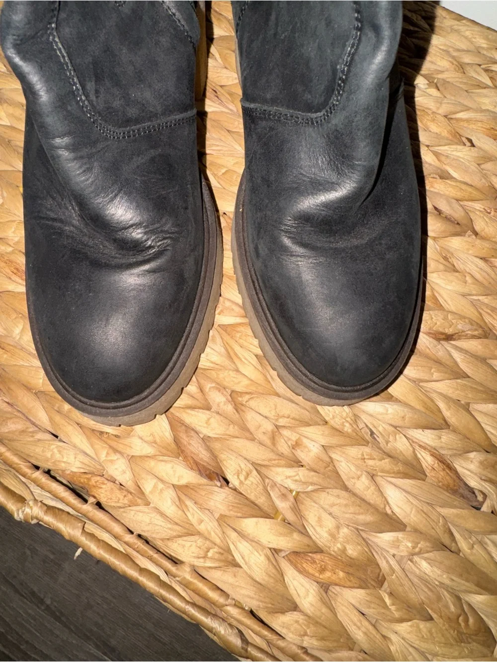 Free People James Chelsea Boots Leather Black 7.5